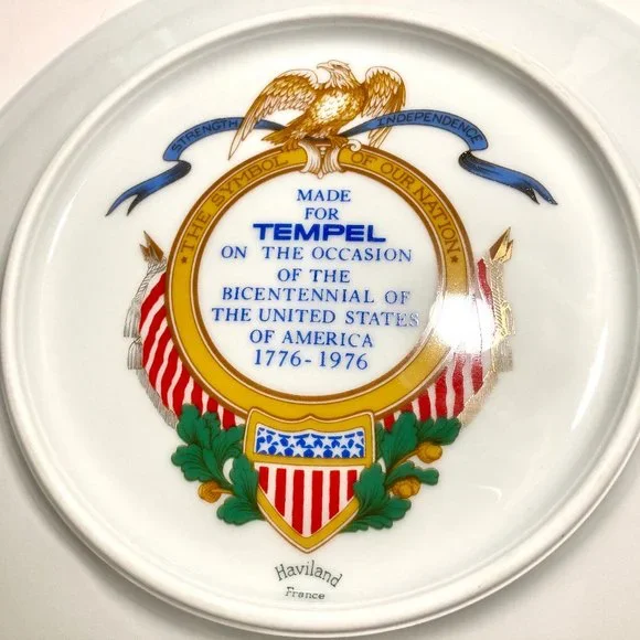 Tempel Steel honors USA Bicentennial 1776-1976 with this Collector's Plate - Picture 3 of 5